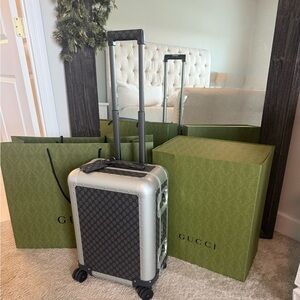 Gucci Metallic Patterned Luggage